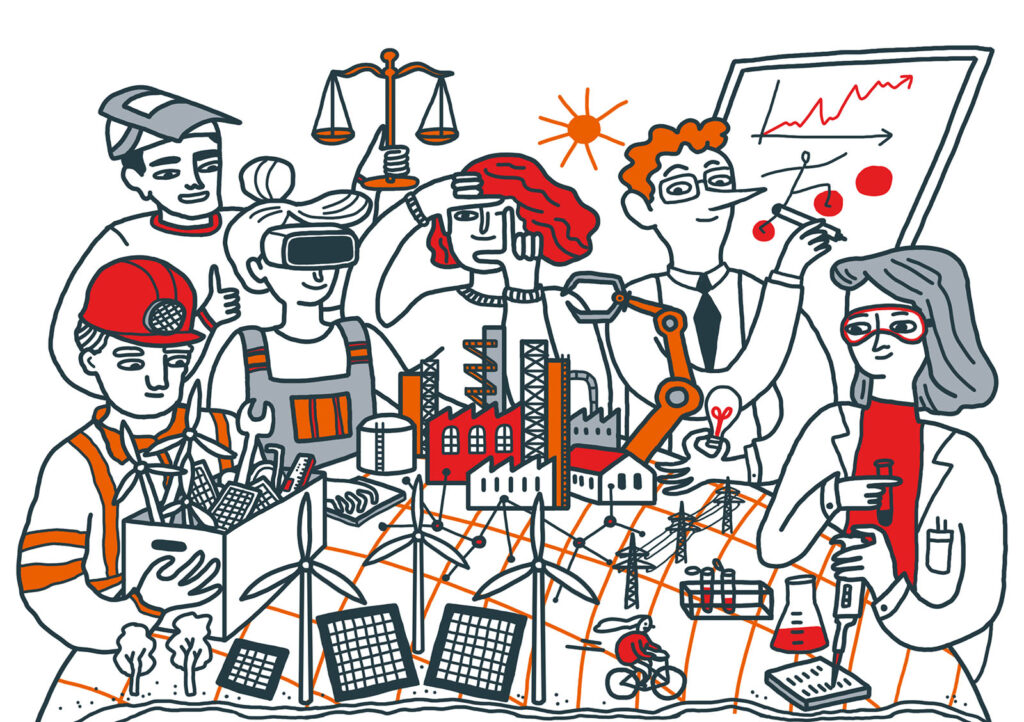 Thesenpapier Energiewende-Buchcover-Illustration