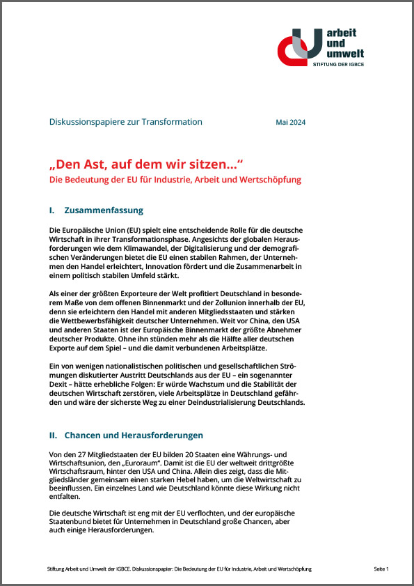 Diskussionpapier: „Den Ast, auf dem wir sitzen…“